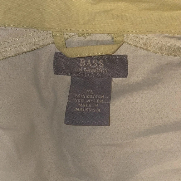 G.H. Bass Co women’s windbreaker coat XL 16 18 jacket rain lightweight green VTG - Picture 3 of 4